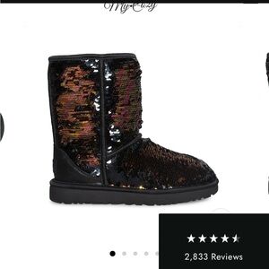 UGG Black Sequin Boots